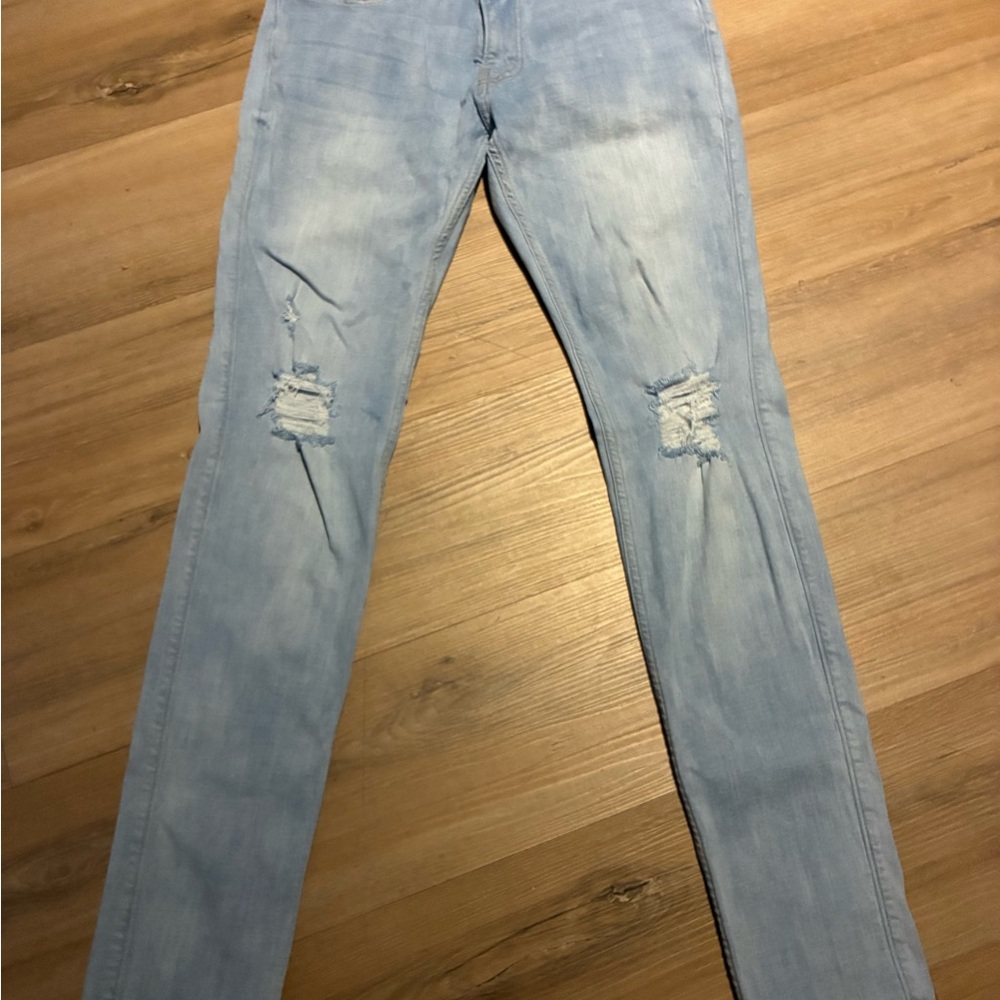 Hollister Light Blue Washed Skinny Jeans 32x31
